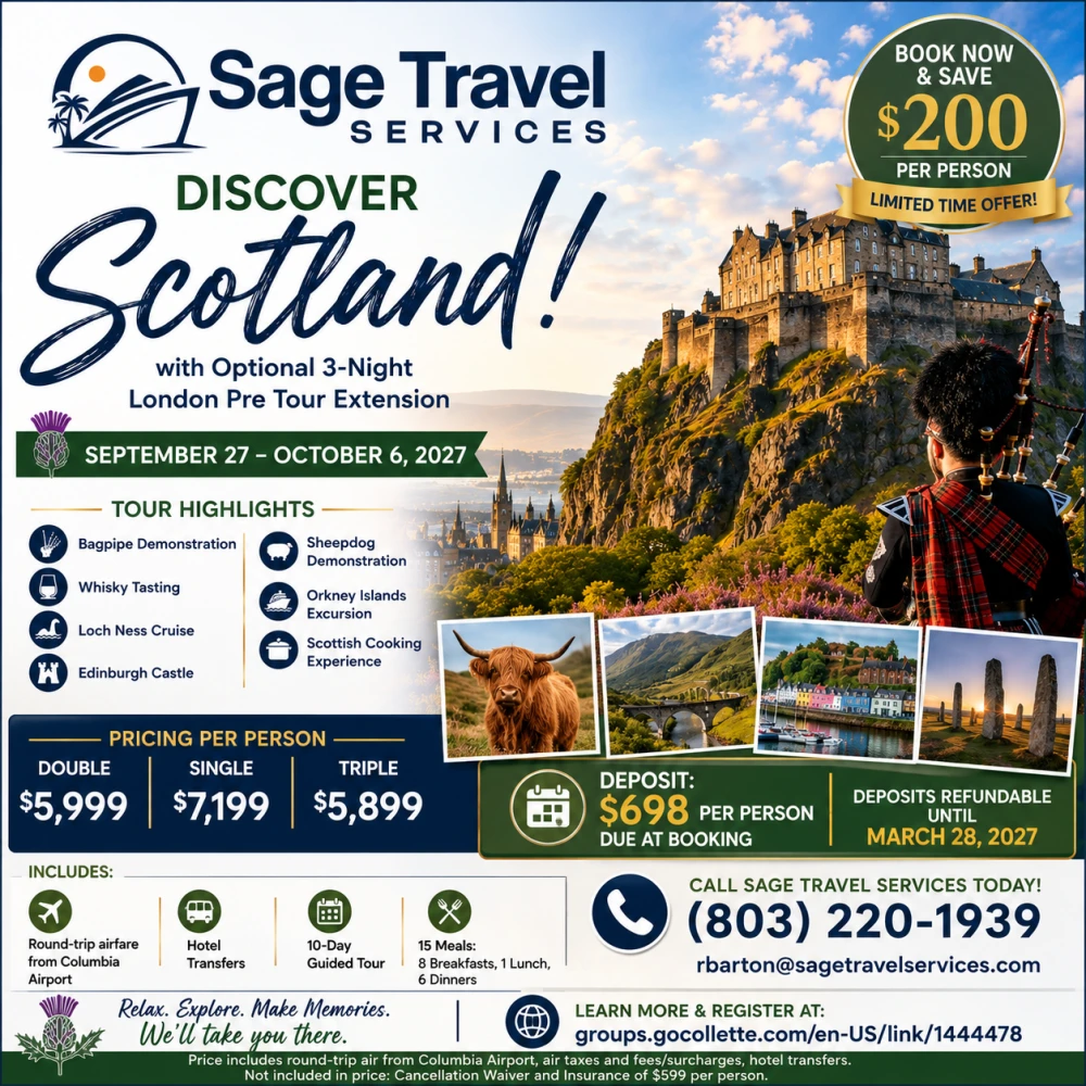 Discover Scotland tour flyer