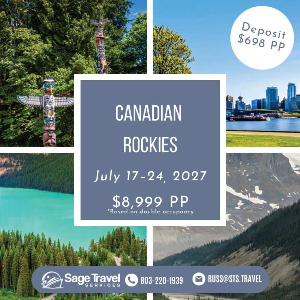 Canadian Rockies tour flyer